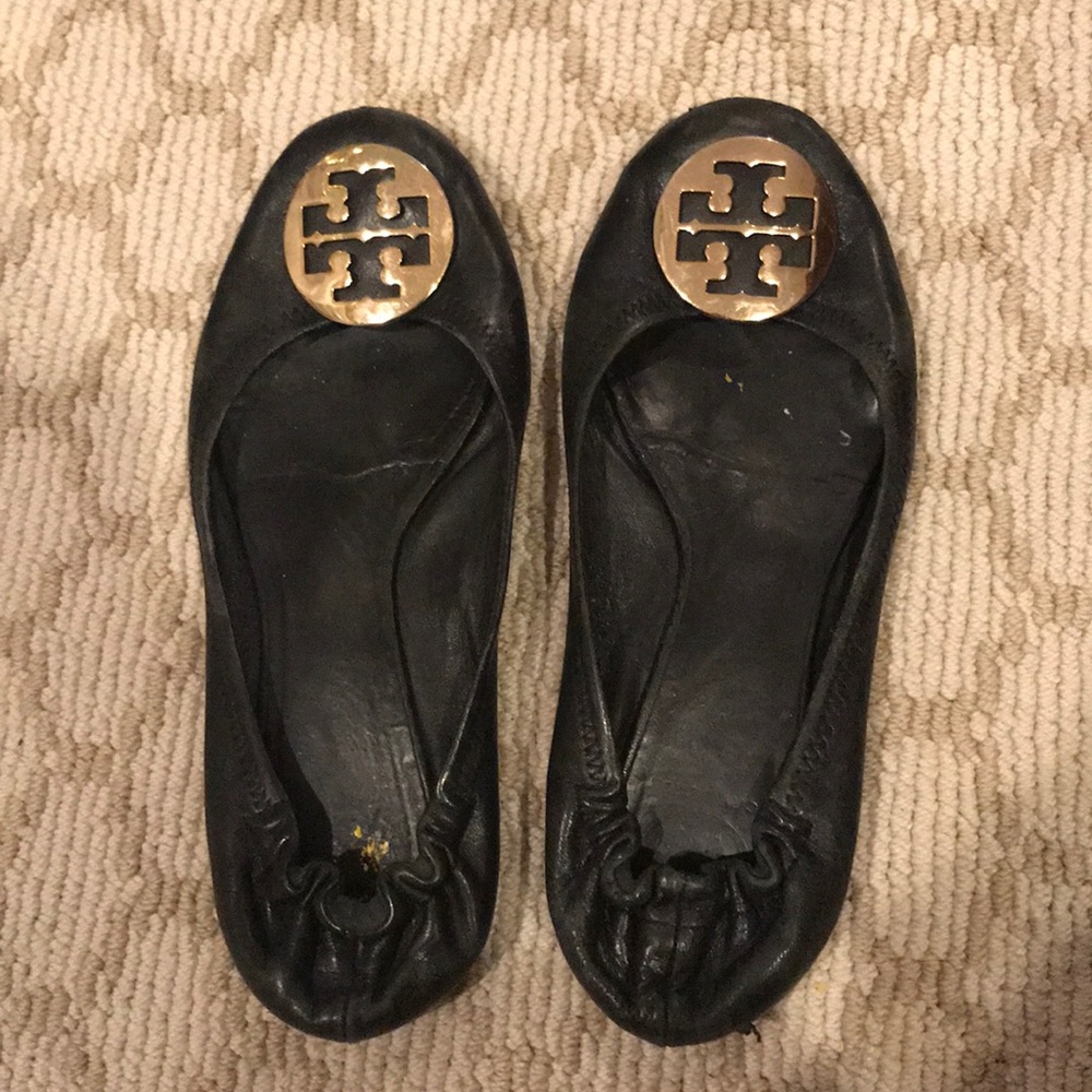 Tory Burch black Reva flat